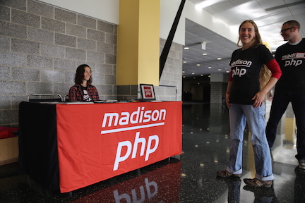 Madison PHP check-in desk
